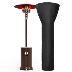 Pamapic 48,000 BTU Patio Heater Propane with Table Design & Wheels, Commercial & Residential