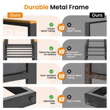 Pamapic 4 Pieces Modern Patio Conversation Sets with Cushion