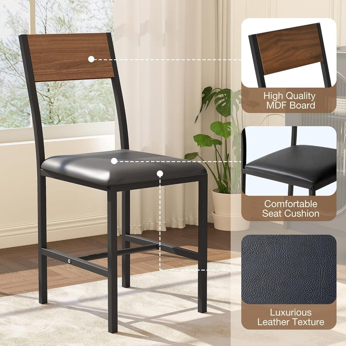 Indoor Round Dining Set, 5-Piece