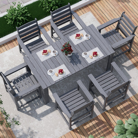 Corex HDPE Classic Dining Set,7-Piece