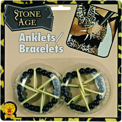 Caveman Cavewoman Witch Doctor Tooth Bracelets Costume Accessory