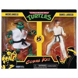 Teenage Mutant Ninja Turtles X Cobra Kai - Michelangelo vs. Daniel LaRusso 2-Pack Action Figures