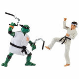 Teenage Mutant Ninja Turtles X Cobra Kai - Michelangelo vs. Daniel LaRusso 2-Pack Action Figures
