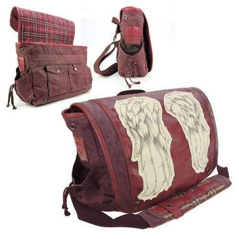 The Walking Dead Daryl Dixon Dead Red Wings Messenger Bag