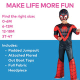 Toddler Spider-Man: Into the Spider-Verse Miles Morales Costume-3T-4T