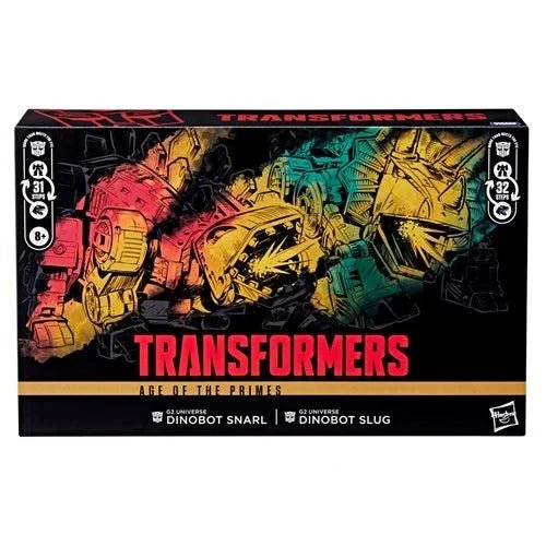 Transformers Generations Selects Age of the Primes Leader Class G2 Universe Dinobots Slug and Snarl