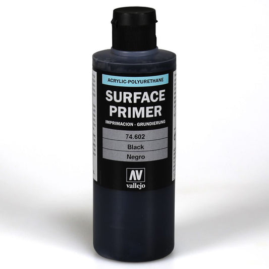 Vallejo: Surface Primer - Black (200ml)