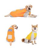 AnniePaw Warm Stripe Turtleneck Pajamas for Medium to XL Dogs