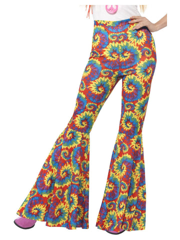 Multicolored Flared Trousers, Ladies