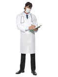 Men's Doctor's white coat with mask