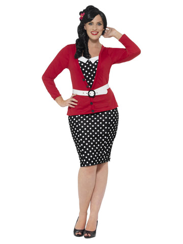 Women's Curves 1950s Pin Up Costume