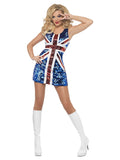 Women's Fever All that Glitters Rule Britannia Costume