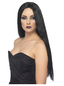 Witch Wig-Black 61cm Long - The Halloween Spot