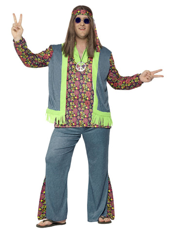 Plus Size Men's Hippie Costume