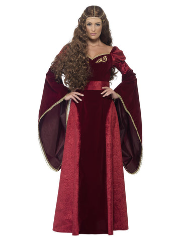 Women's Plus Size Medieval Queen Deluxe Costume