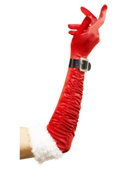 Women's Long Santa Gloves - The Halloween Spot
