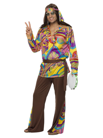 Men's Plus Size Psychedelic Hippie Man Costume