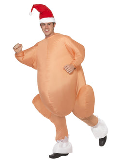 Men's Inflatable Roast Turkey Costume - The Halloween Spot