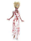 Women's High School Horror Zombie Prom Queen Costume