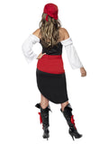 Women's Sassy Pirate Wench Costume with Skirt