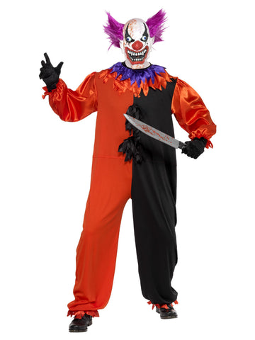 Men's Cirque Sinister Scary Bo Bo the Clown Costume