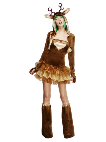 Women's Fever Reindeer Costume, Tutu Dress