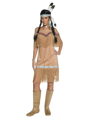 Women's Plus Size Native American Inspired Lady Costume