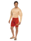 Men's Baywatch Lifeguard Costume Muscle Chest