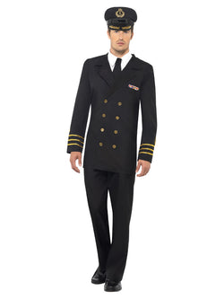 Men's Navy Officer Costume - The Halloween Spot