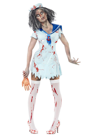 Women's Zombie Sailor Costume, Female