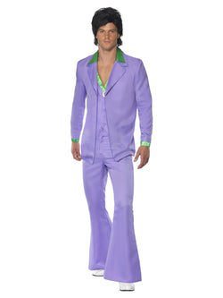 Men's Lavender 1970s Suit Costume - The Halloween Spot