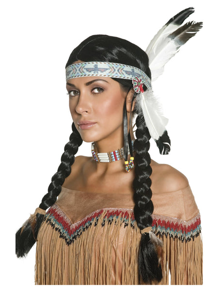 Women's Native American Inspired Wig - The Halloween Spot