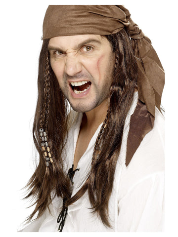 Halloween Buccaneer Pirate Wig