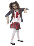 Girl's Zombie School Girl Costume