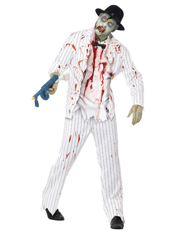 Men's Zombie Gangster Costume