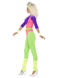 Women's 80s Work Out Costume, with Jumpsuit