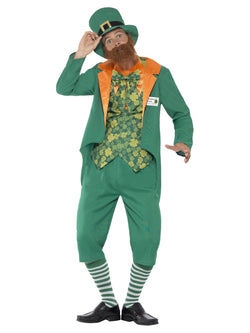 Men's Plus Size Sheamus Craic Costume with Jacket, Mock Waistcoat - The Halloween Spot