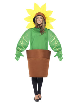 Smiffy's Sunflower Costume, with Top with Attached Hood - The Halloween Spot