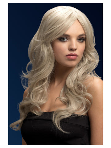 Heat Styleable Fever Nicole Wig, Silver Blonde