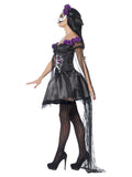 Women's Day of the Dead Senorita Costume, with Printed Top