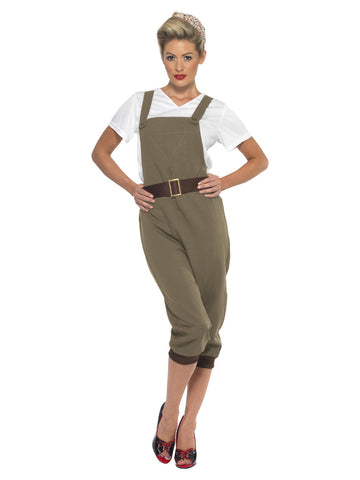 Women's Plus Size WW2 Land Girl Costume