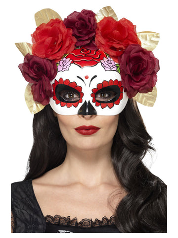 Day of the Dead Rose Eye Mask