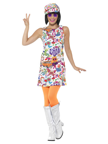 Plus Size 1960's Groovy Chick Costume
