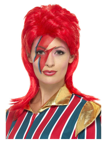 Space Superstar Wig Red