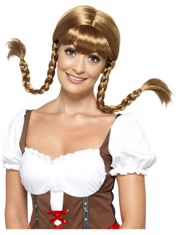 Halloween Bavarian Babe Wig, Plaited
