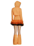 Women's Fever Pumpkin Costume Tutu Dress