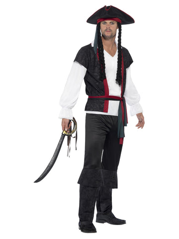 Men's Plus Size Aye Aye Pirate Captain Costume