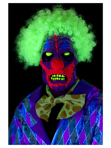 UV Black Light Clown Mask