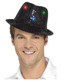 Light Up Sequin Trilby Hat