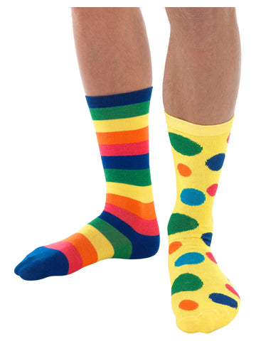 Adult Big Top Clown Socks, Unisex